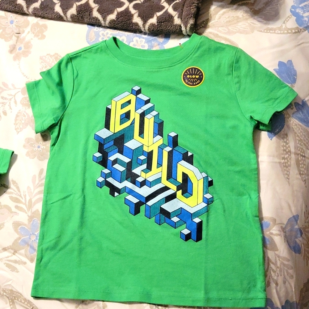 Cat & Jack XS (4/5) green shirt